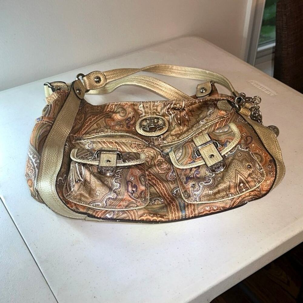Kathy Van Zeeland Paisley Hobo Purse
